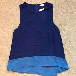 Blue Flowy Tank